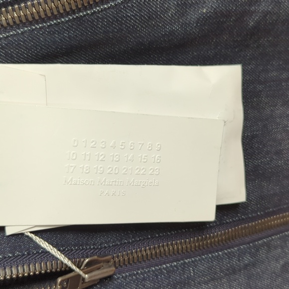 Maison Martin Margiela Limited Edition 5 Five Zip Denim Moto Biker Jacket 38 2 - Picture 4 of 16